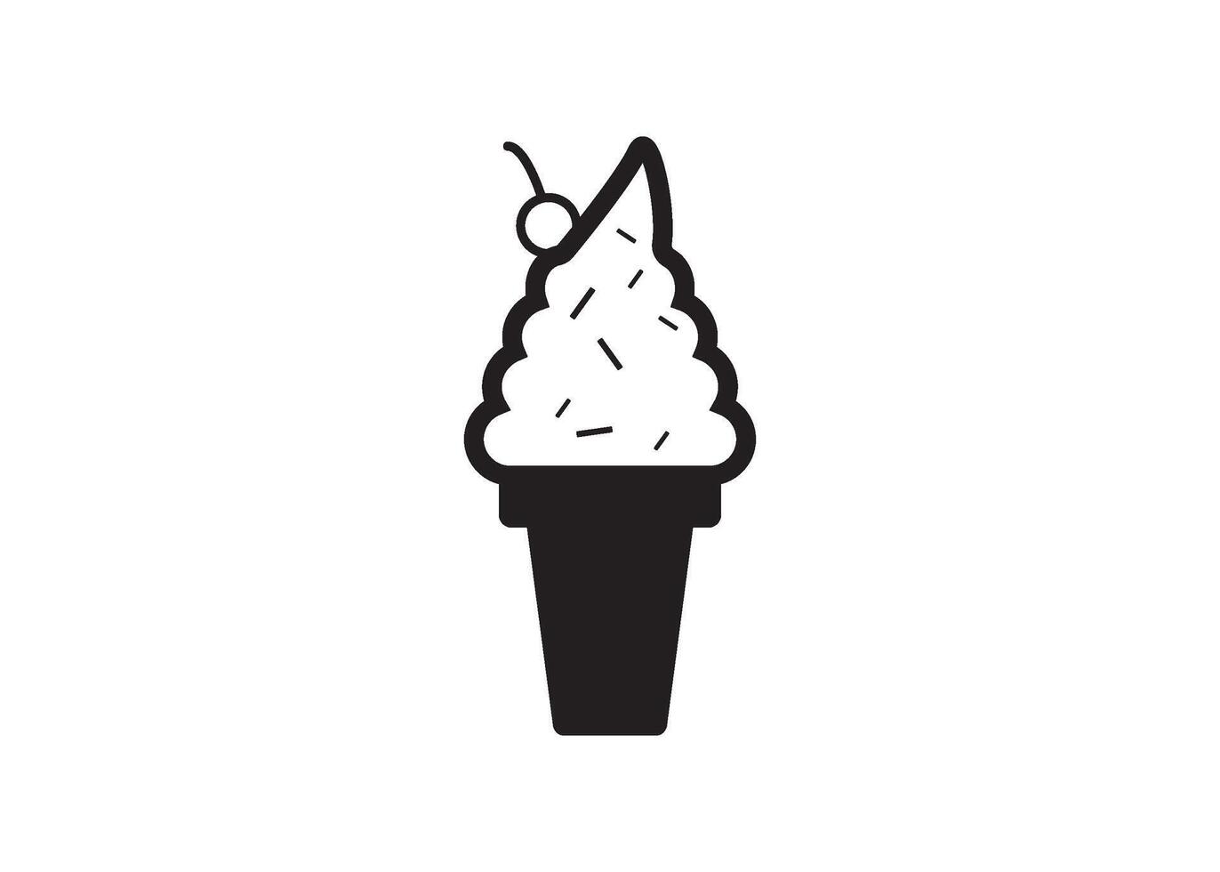 hielo crema icono diseño vector