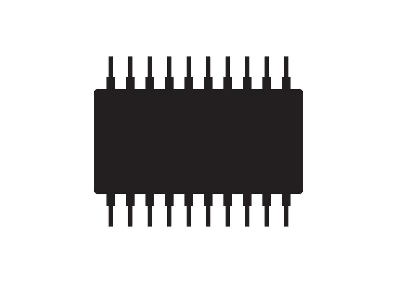 microchip icon design vector