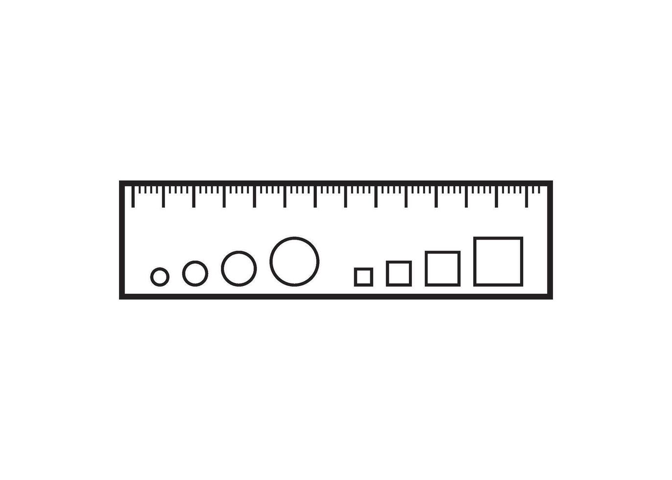 ruler icon design vector