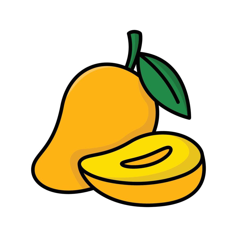 mango icon vector design template simple and clean