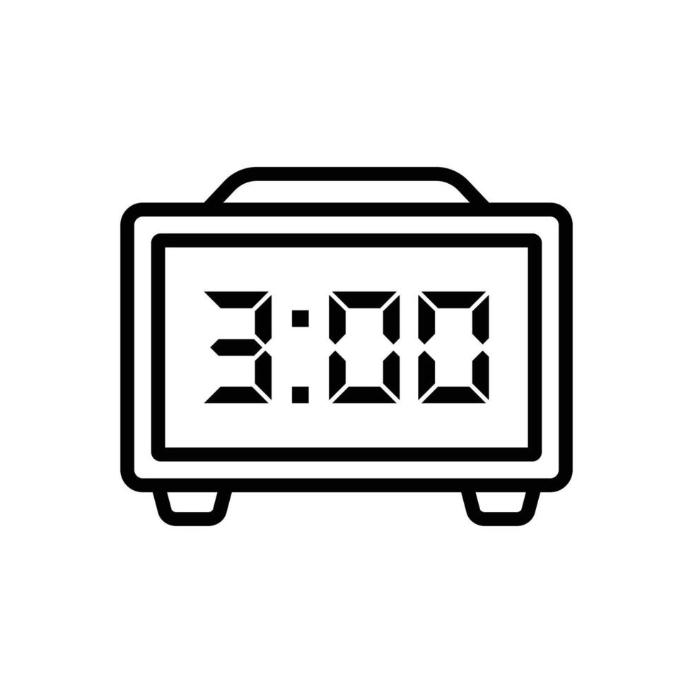 digital reloj icono vector diseño modelo sencillo y limpiar