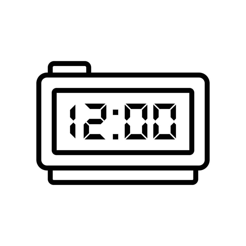 digital reloj icono vector diseño modelo sencillo y limpiar
