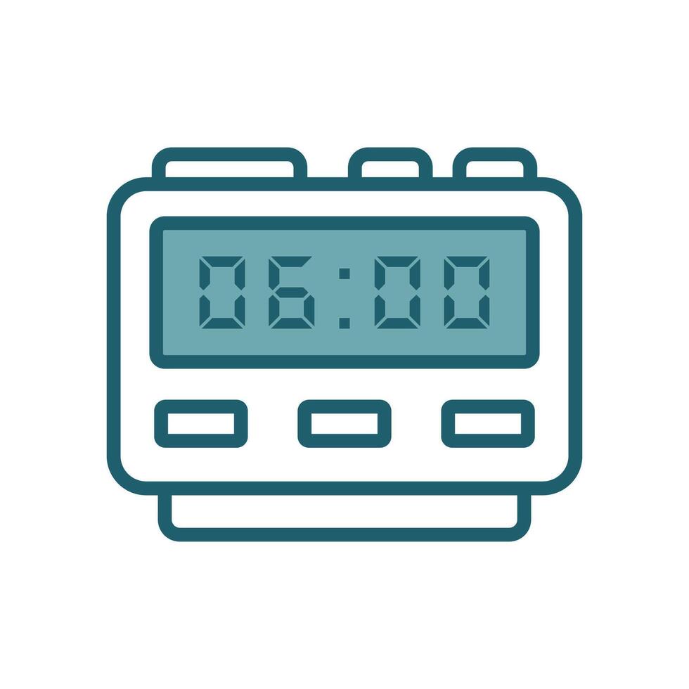 digital reloj icono vector diseño modelo sencillo y limpiar