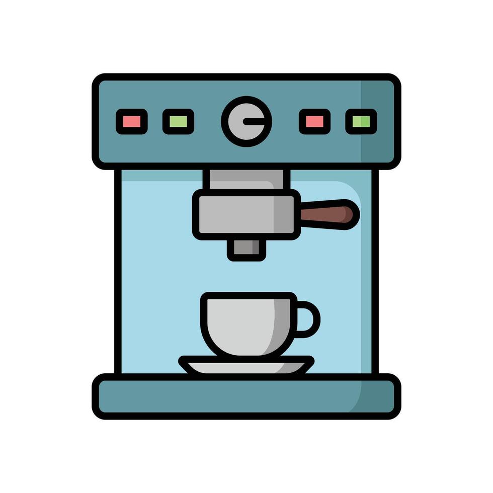 café fabricante icono vector diseño modelo sencillo y limpiar