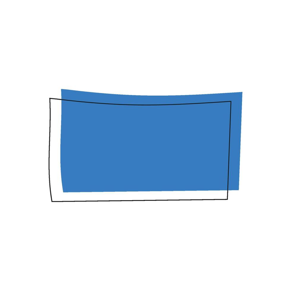 rectangular geometric icon vector