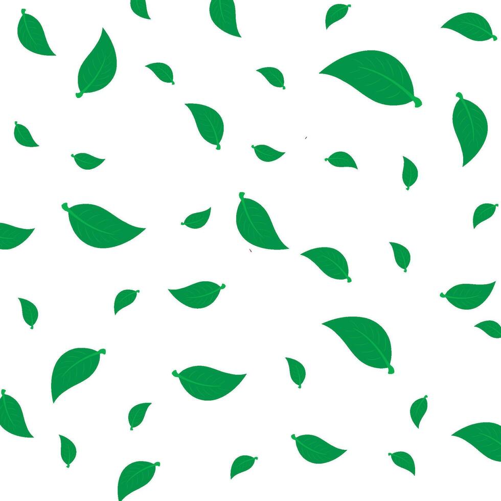 background of scattered leaves vector