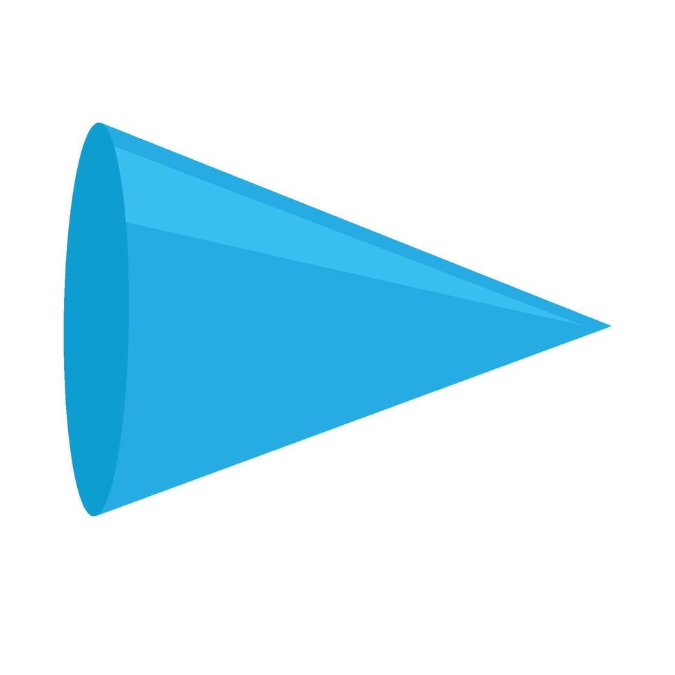 geometric cone icon vector