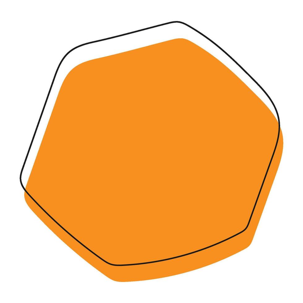 octagonal geometric icon vector