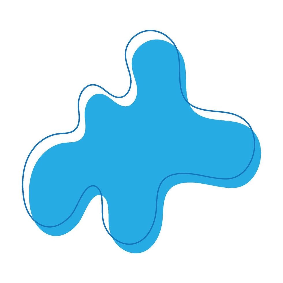 blob icon with five lumps vector