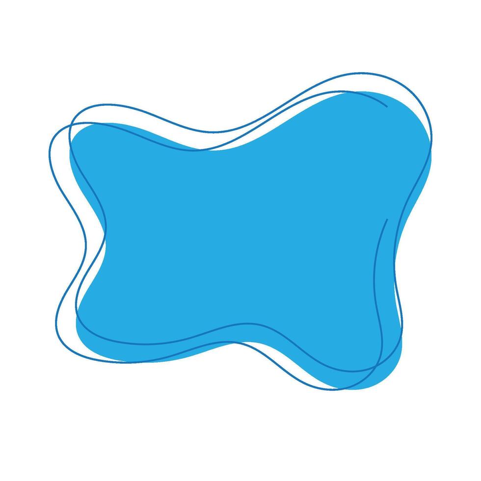 blob icon with four bumps vector