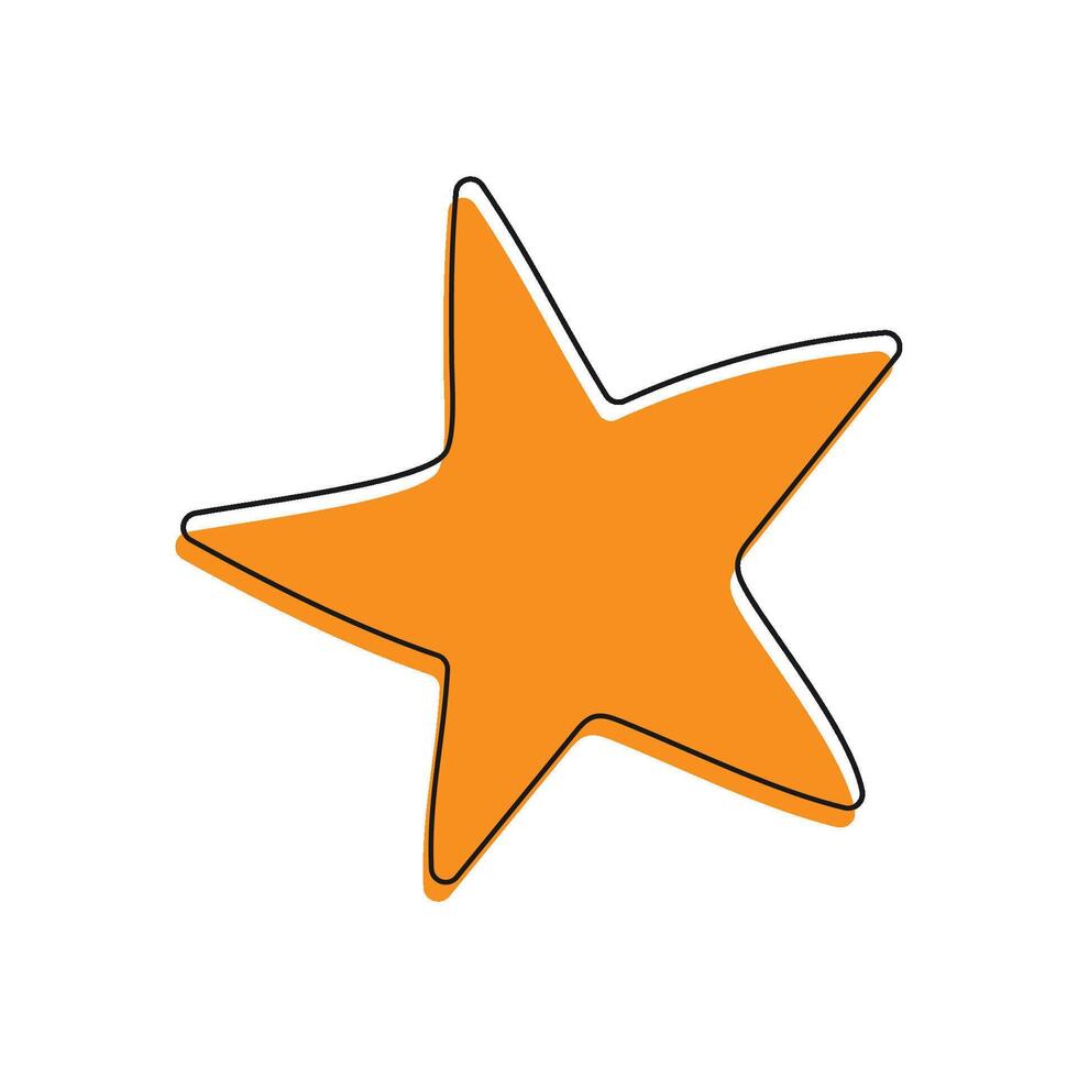 star geometric icon vector