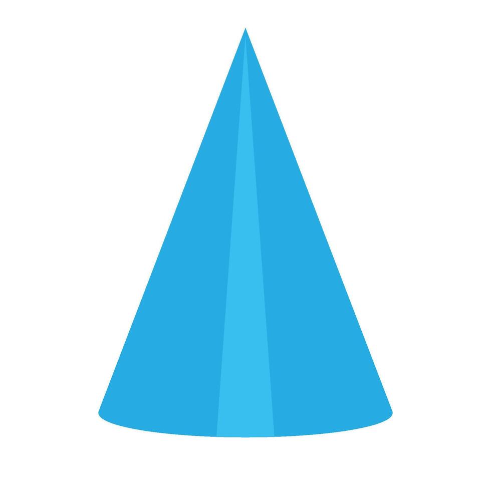 geometric cone icon vector