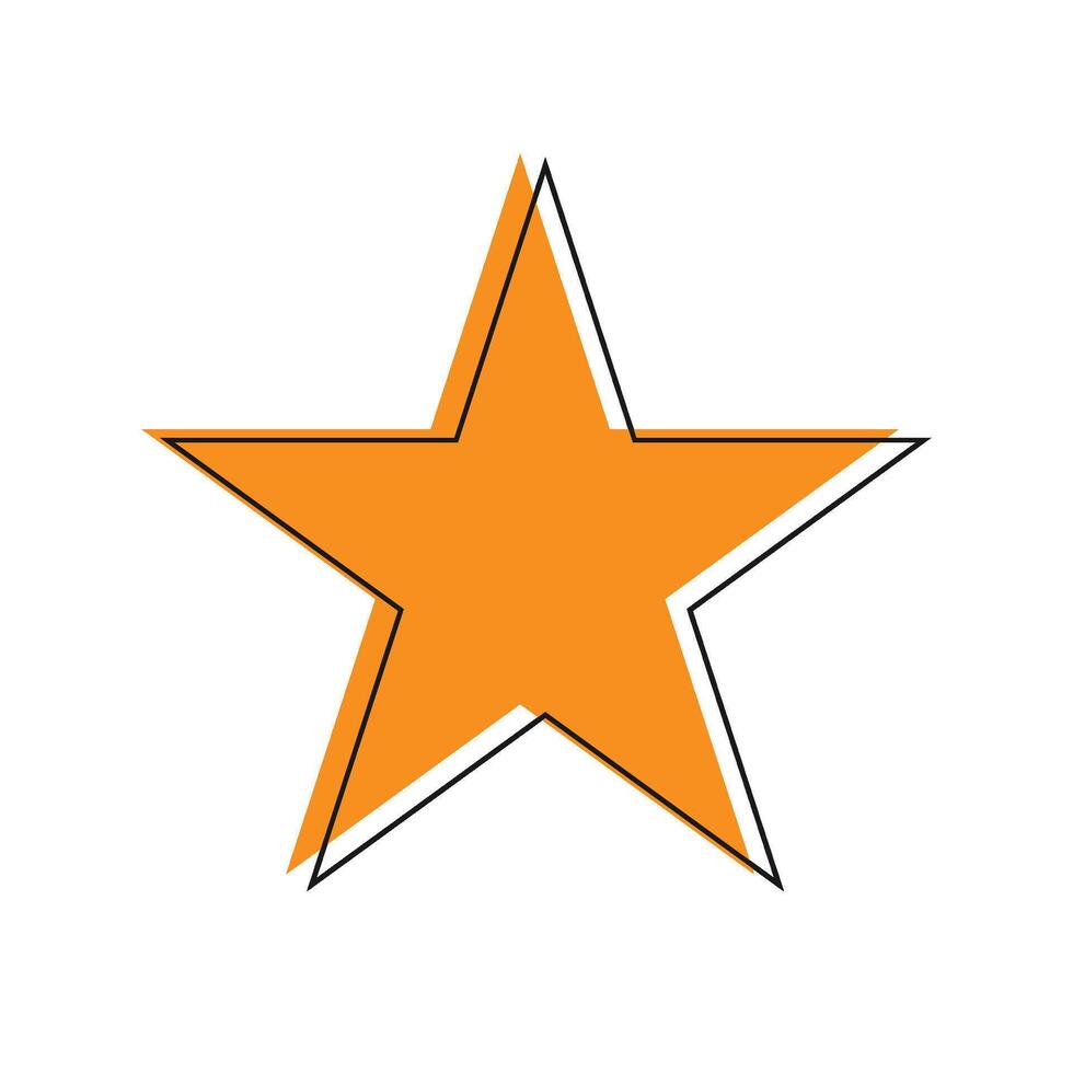 star geometric icon vector