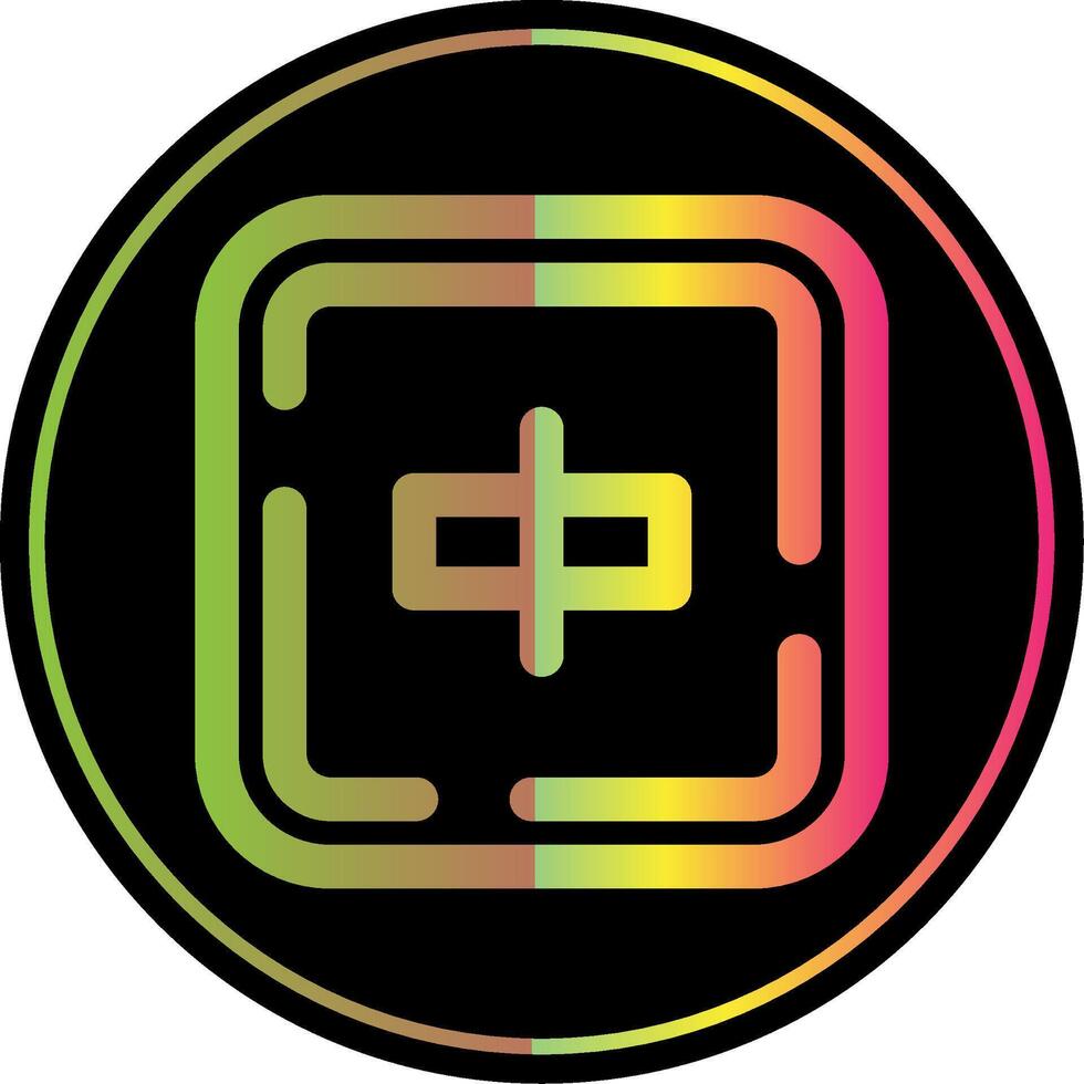 Align objects Line Gradient Due Color Icon vector