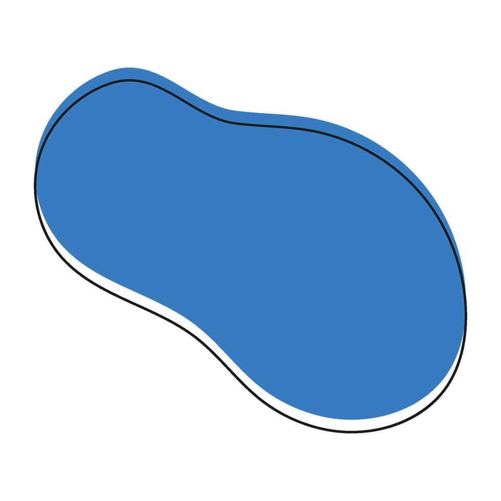 elliptical geometric icon vector