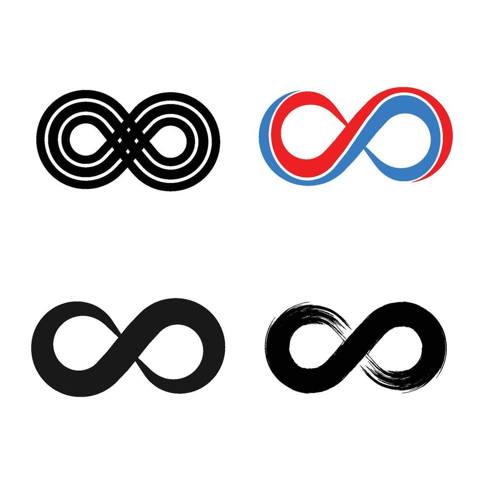 infinity logo icon vector