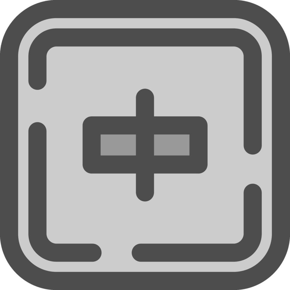 Align objects Line Filled Greyscale Icon vector