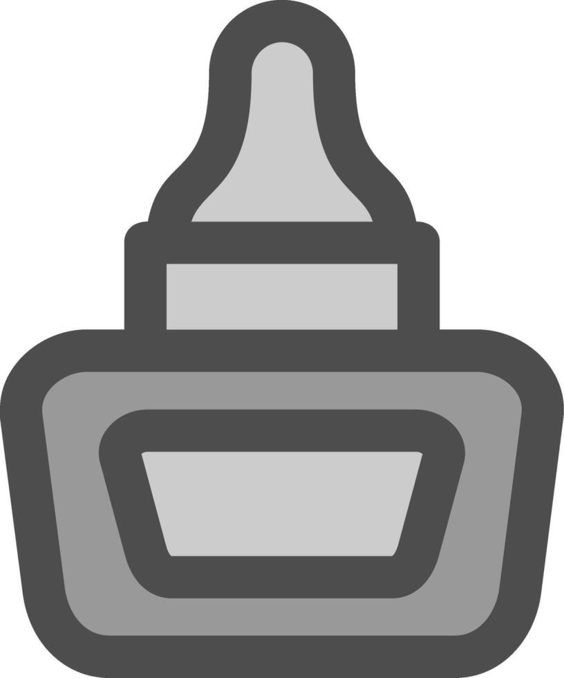 Liquid glue Line Filled Greyscale Icon vector