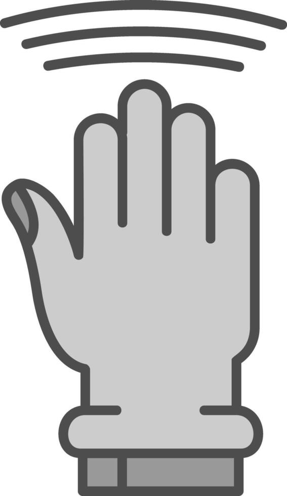 Drag Window Line Filled Greyscale Icon vector