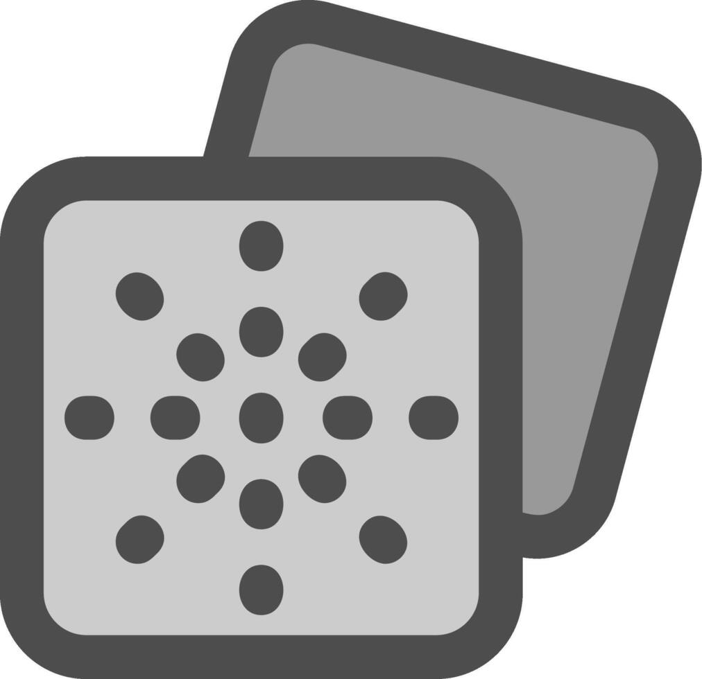 Grid dots Line Filled Greyscale Icon vector