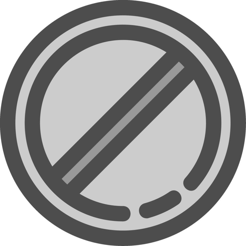 Block 1 Line Filled Greyscale Icon vector