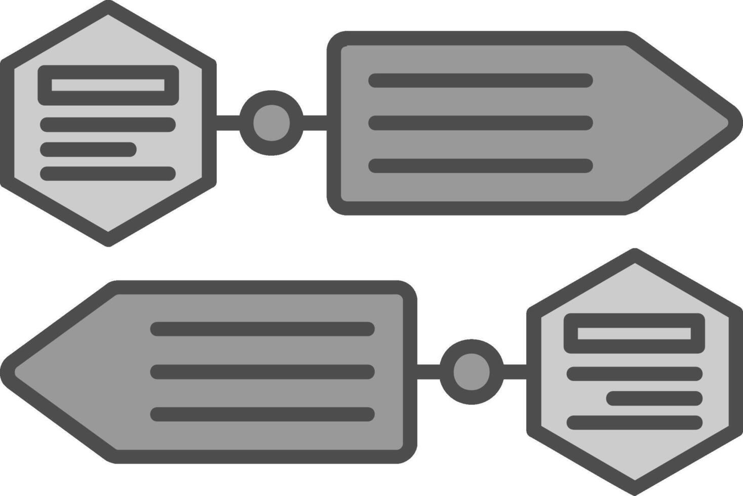 Infographic elements Line Filled Greyscale Icon vector