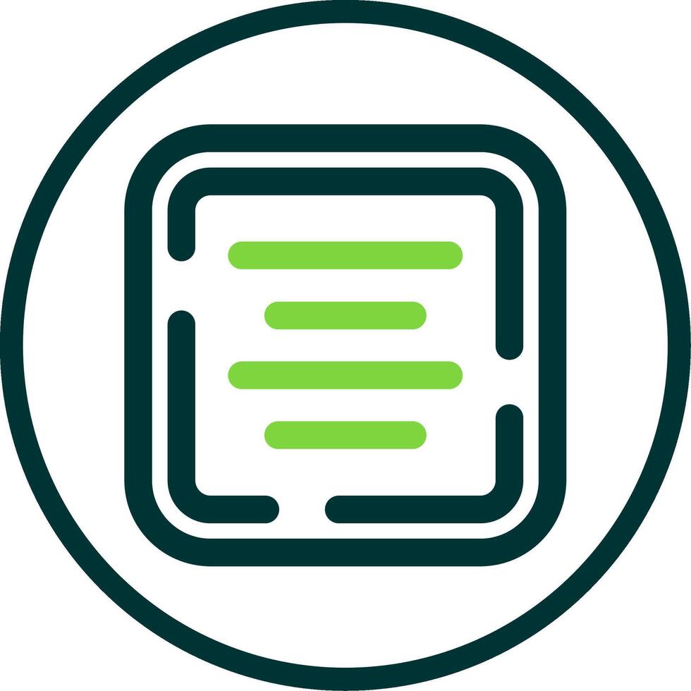 Center alignment Line Circle Icon vector