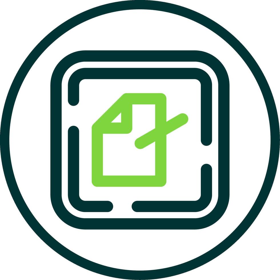 Edit file Line Circle Icon vector