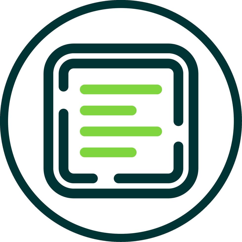 Left allignment Line Circle Icon vector