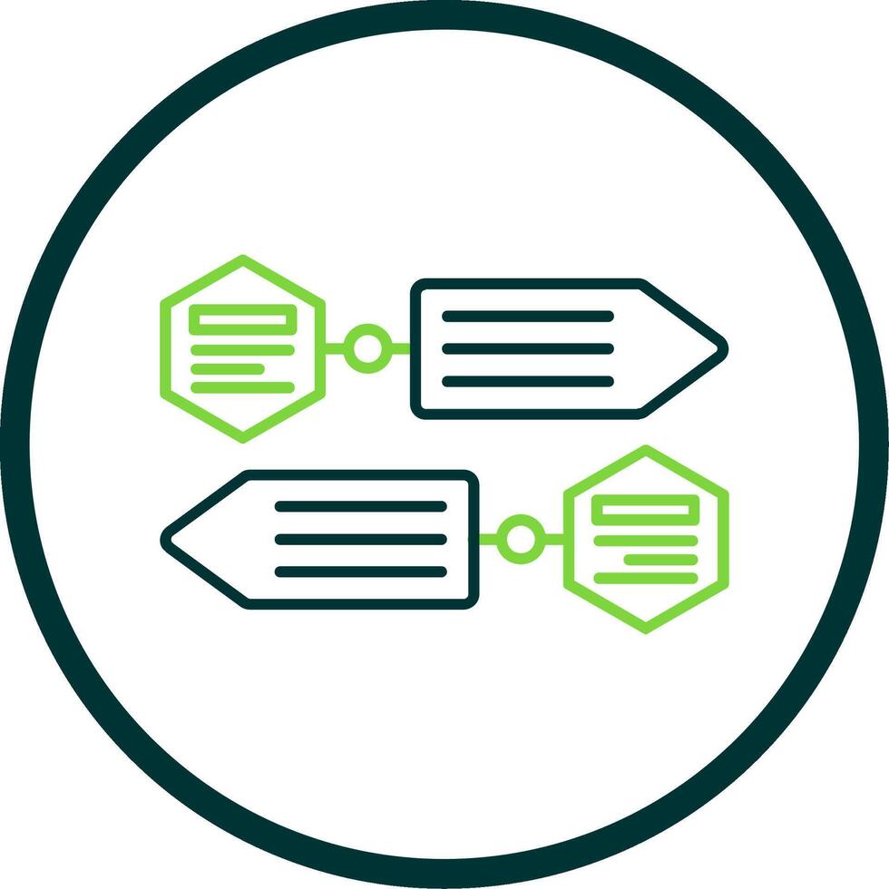 Infographic elements Line Circle Icon vector