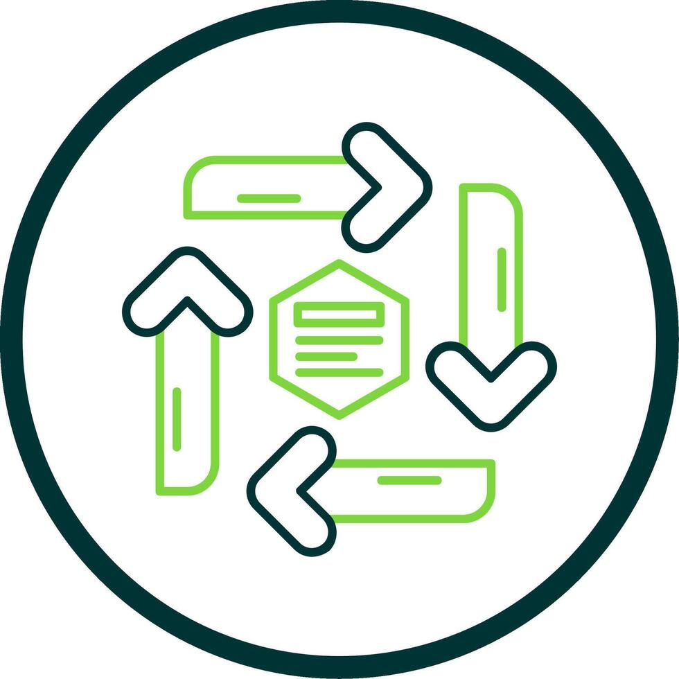 Infographic elements Line Circle Icon vector