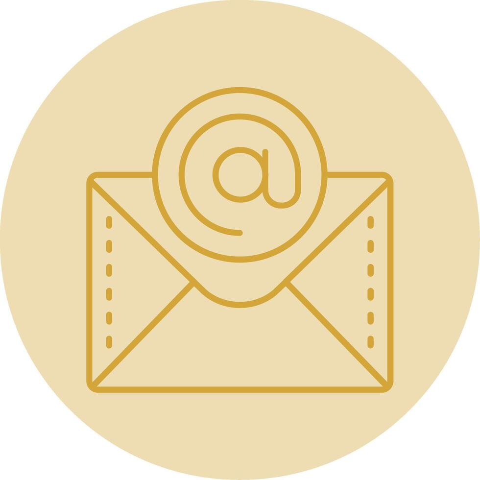 At the rate Line Yellow Circle Icon vector