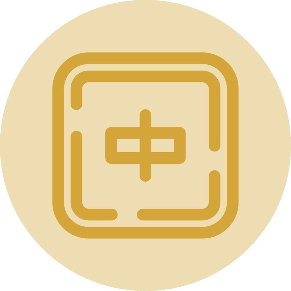 Align objects Line Yellow Circle Icon vector