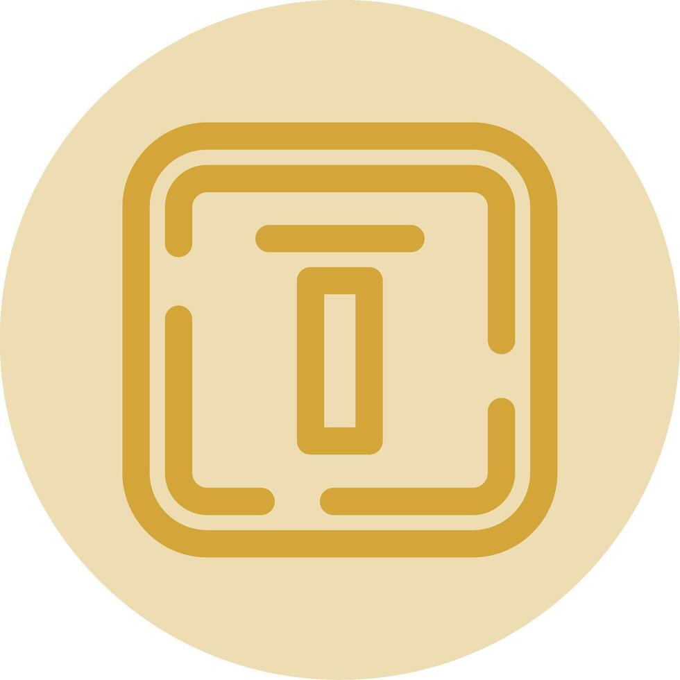 Top alignment Line Yellow Circle Icon vector