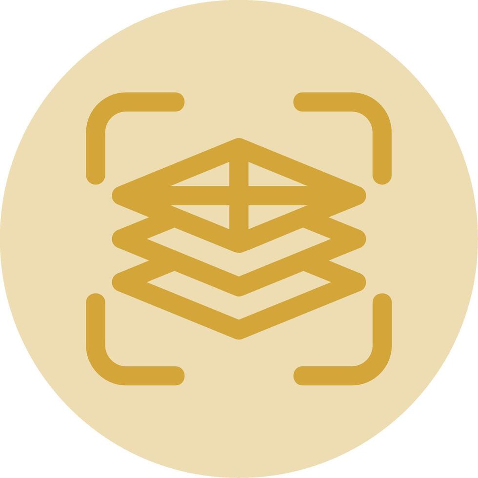 Fill adjustment layer Line Yellow Circle Icon vector