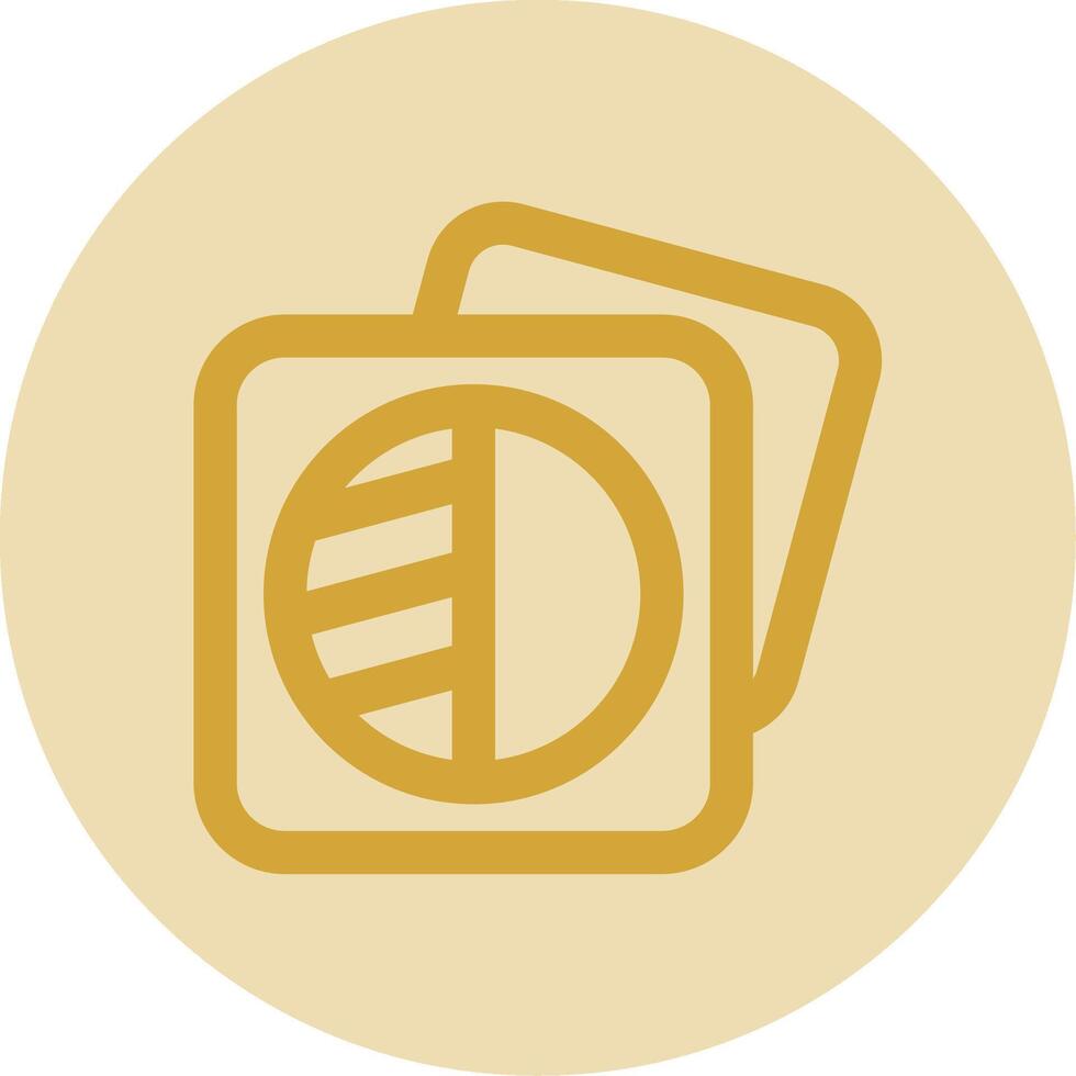 Image shadows Line Yellow Circle Icon vector