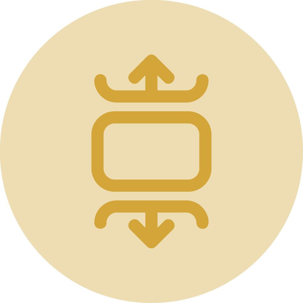 Carousel vertical Line Yellow Circle Icon vector