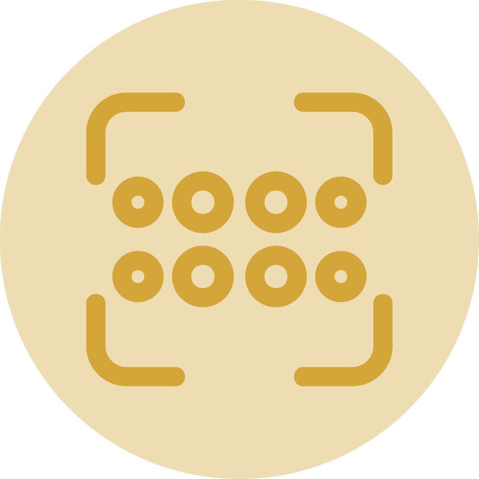 Reorder dots horizontal Line Yellow Circle Icon vector