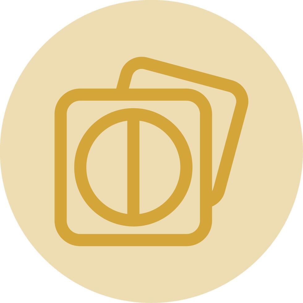 Image highlights Line Yellow Circle Icon vector