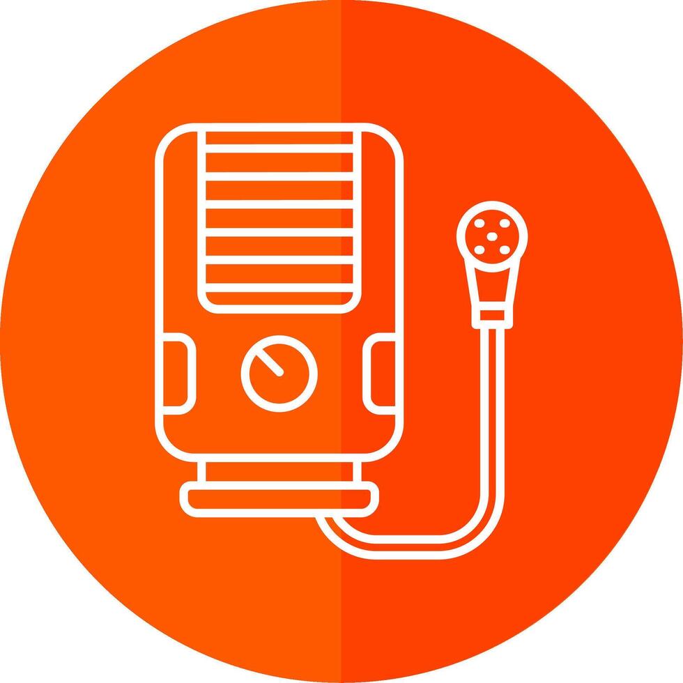 Water heater Line Red Circle Icon vector