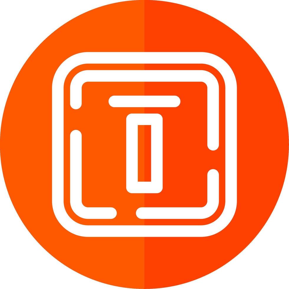 Top alignment Line Red Circle Icon vector