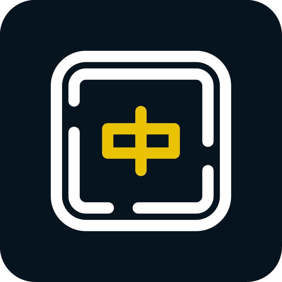 Align objects Line Yellow White Icon vector