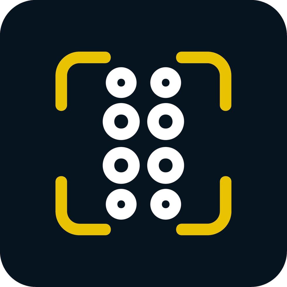 Reorder dots vertical Line Yellow White Icon vector