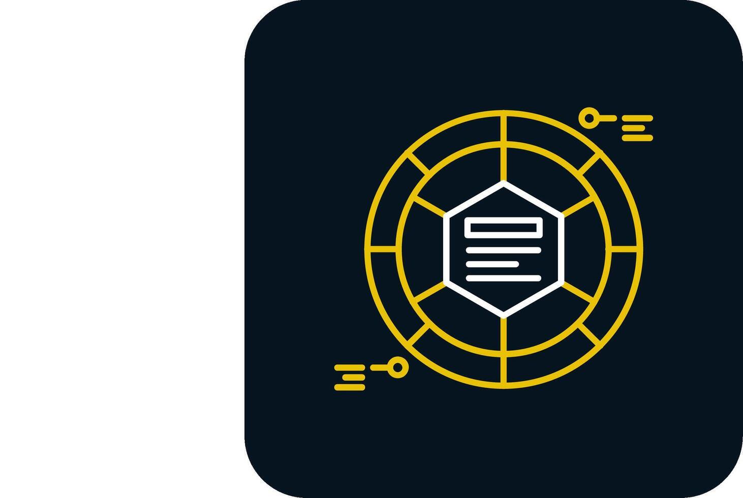 Infographic elements Line Yellow White Icon vector