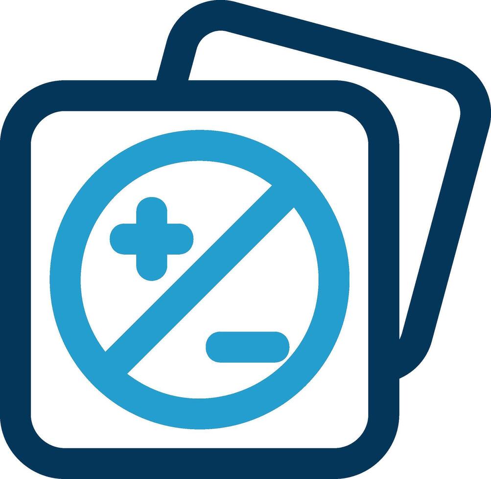 Image brightness Line Blue Two Color Icon vector