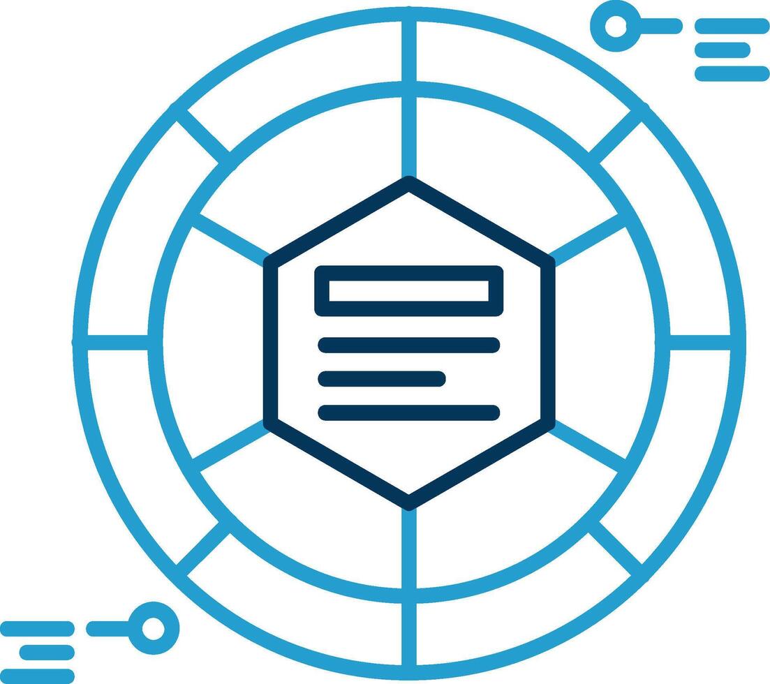 Infographic elements Line Blue Two Color Icon vector