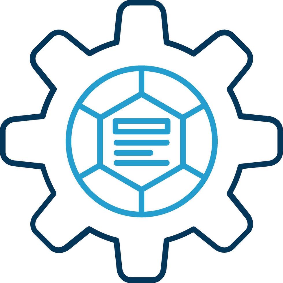 Infographic elements Line Blue Two Color Icon vector