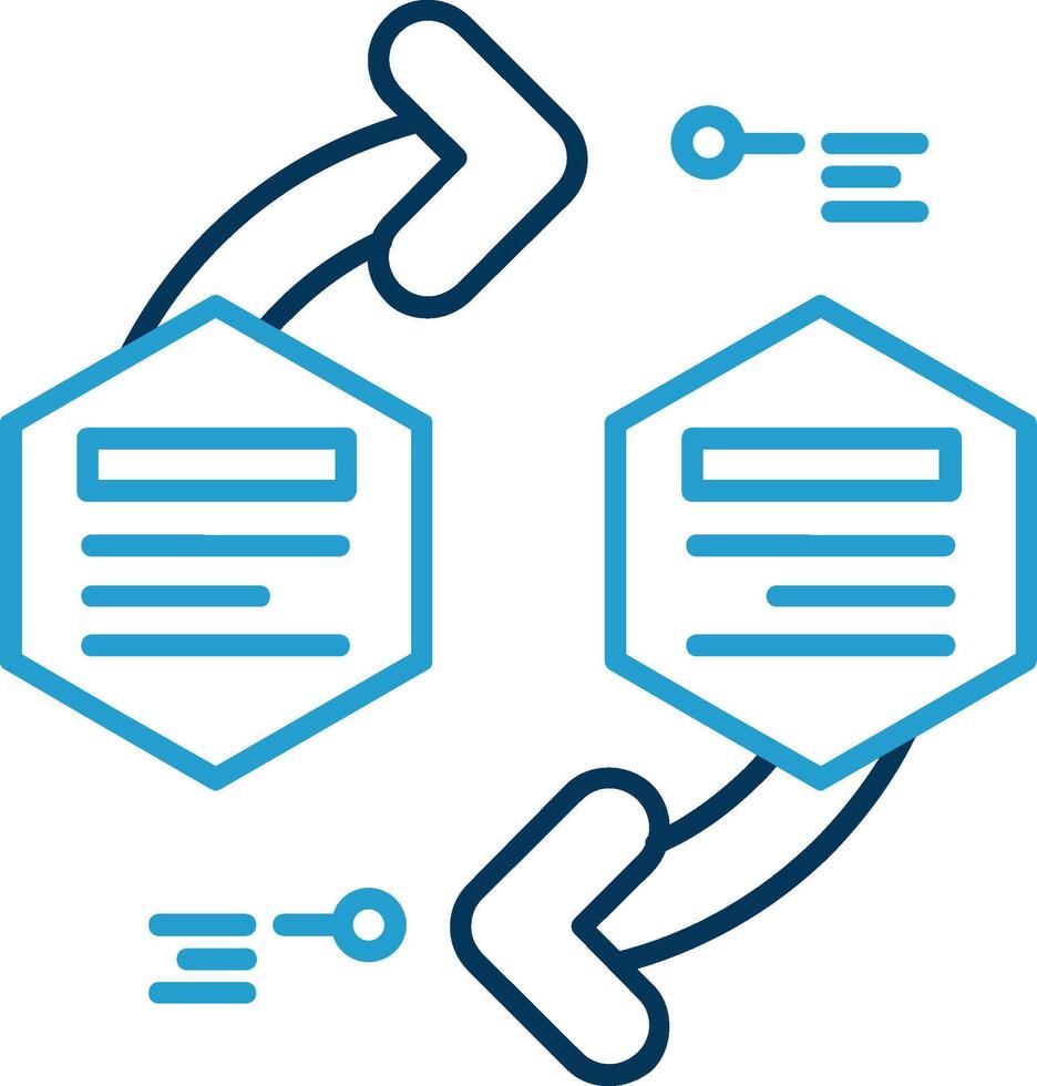 Infographic elements Line Blue Two Color Icon vector