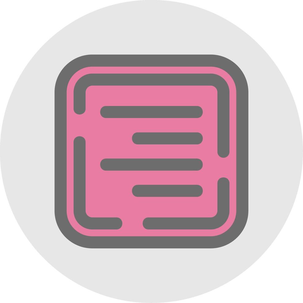 Right align Line Filled Light Circle Icon vector