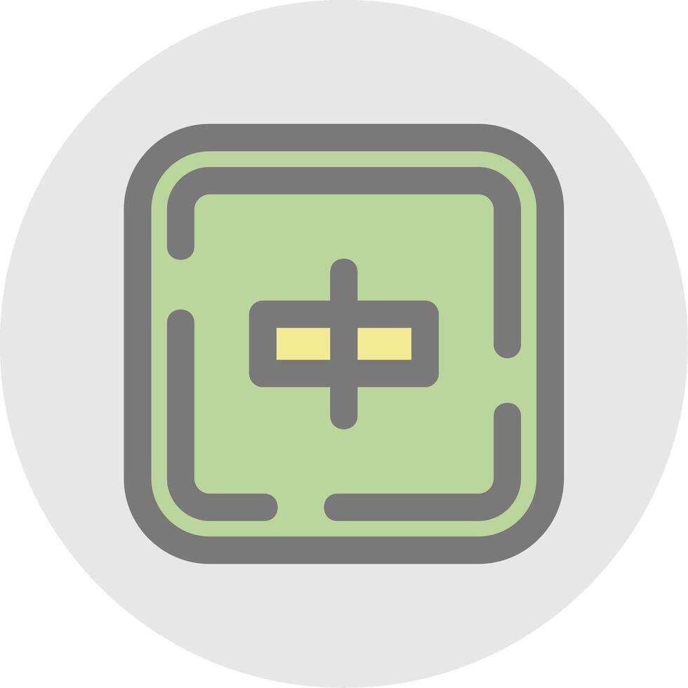 Align objects Line Filled Light Circle Icon vector